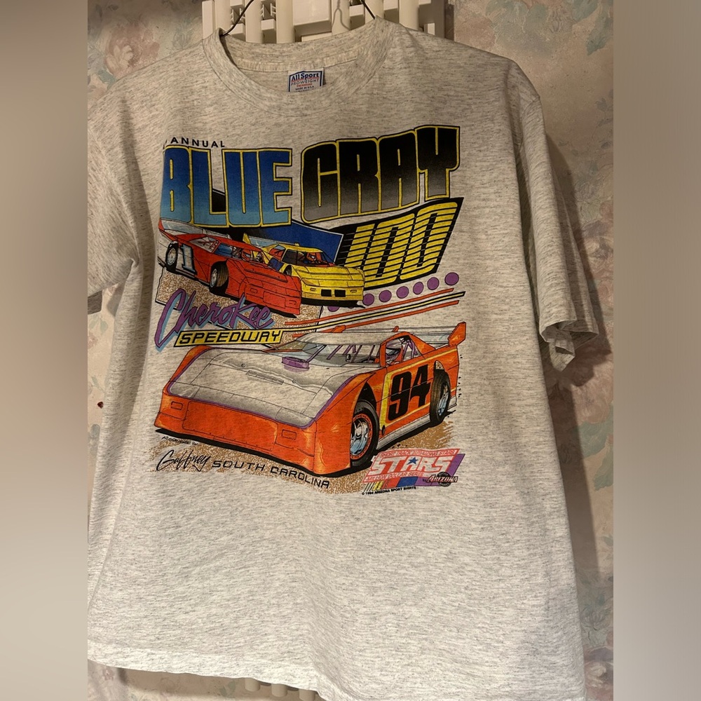 Vintage 1994 Blue Gray 100 T-Shirt. Size XL